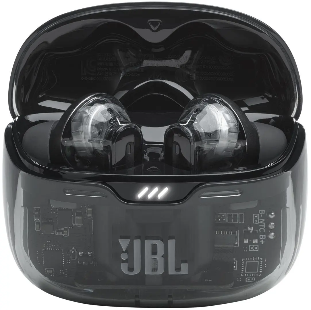 Casti fara fir JBL Tune Beam Ghost Edition (Black)