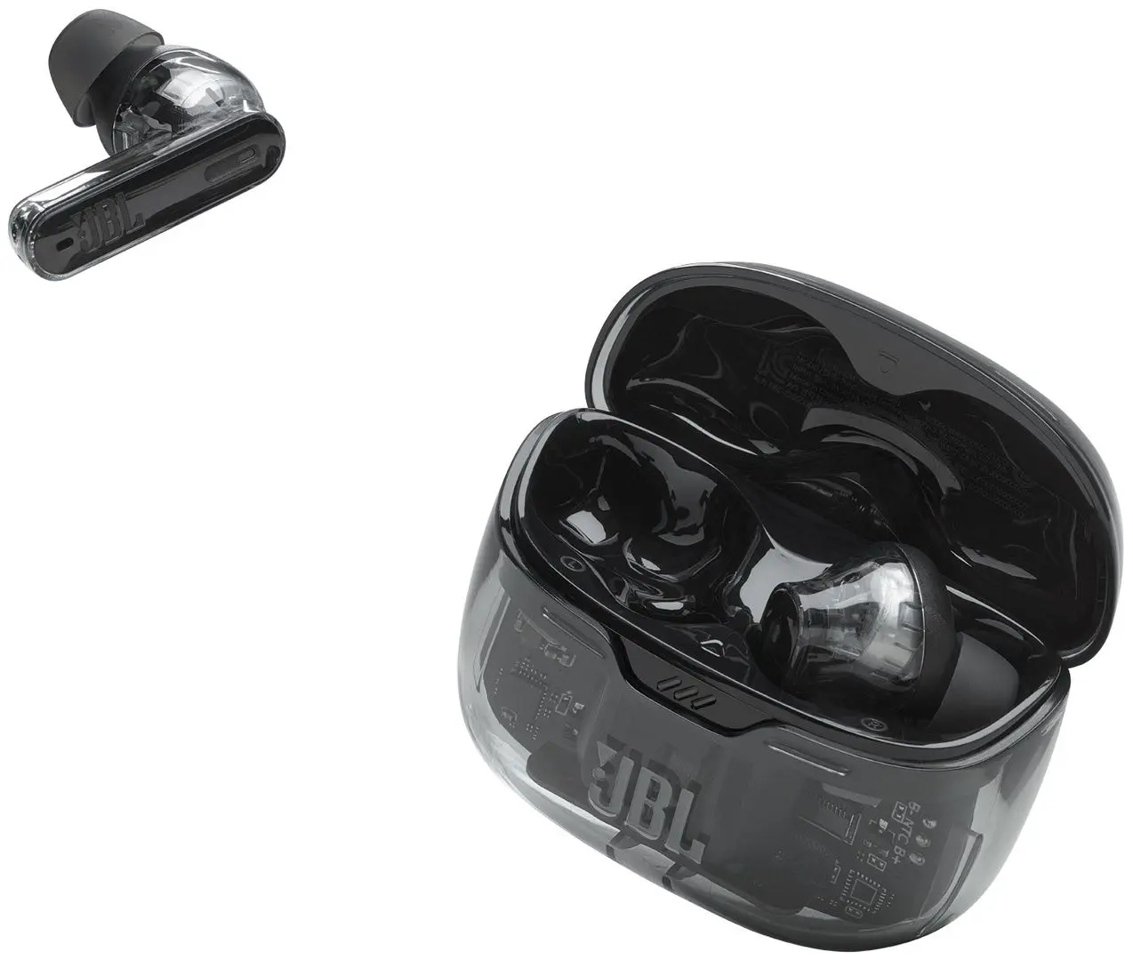 Casti fara fir JBL Tune Beam Ghost Edition (Black)