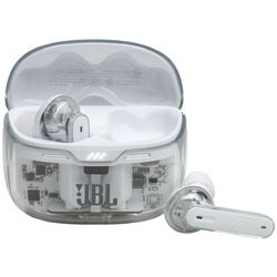 Casti fara fir JBL Tune Beam Ghost Edition (White)