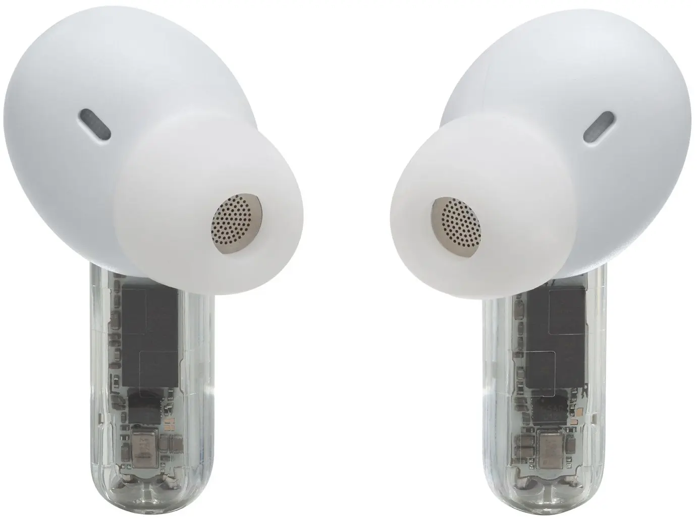 Casti fara fir JBL Tune Beam Ghost Edition (White)