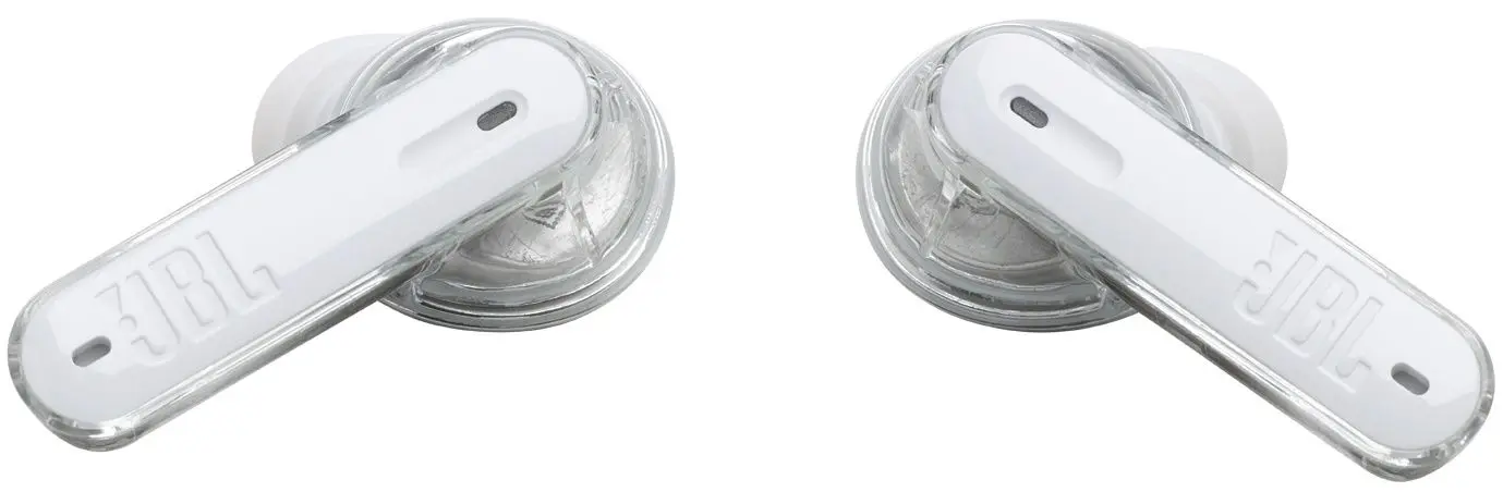 Casti fara fir JBL Tune Beam Ghost Edition (White)