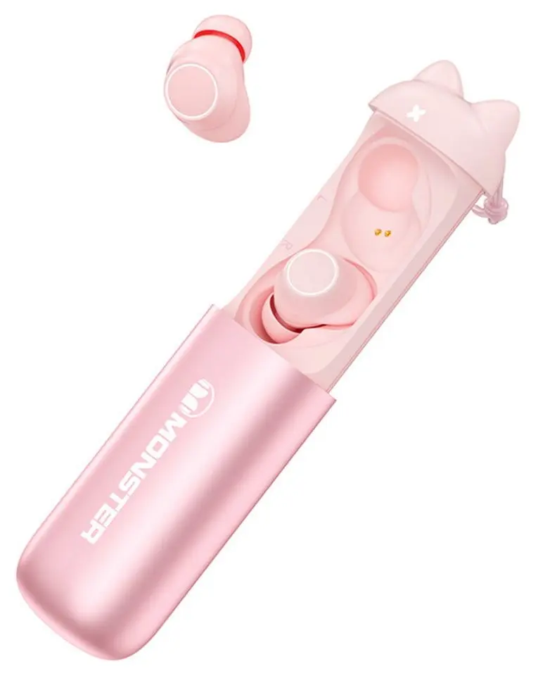 Casti fara fir Monster Melody (Pink) - 3