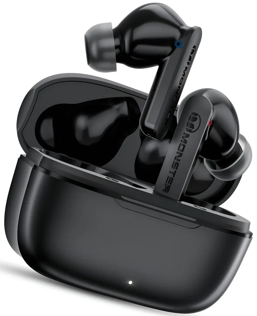 Casti fara fir Monster N-Lite Clear Talk (Black)