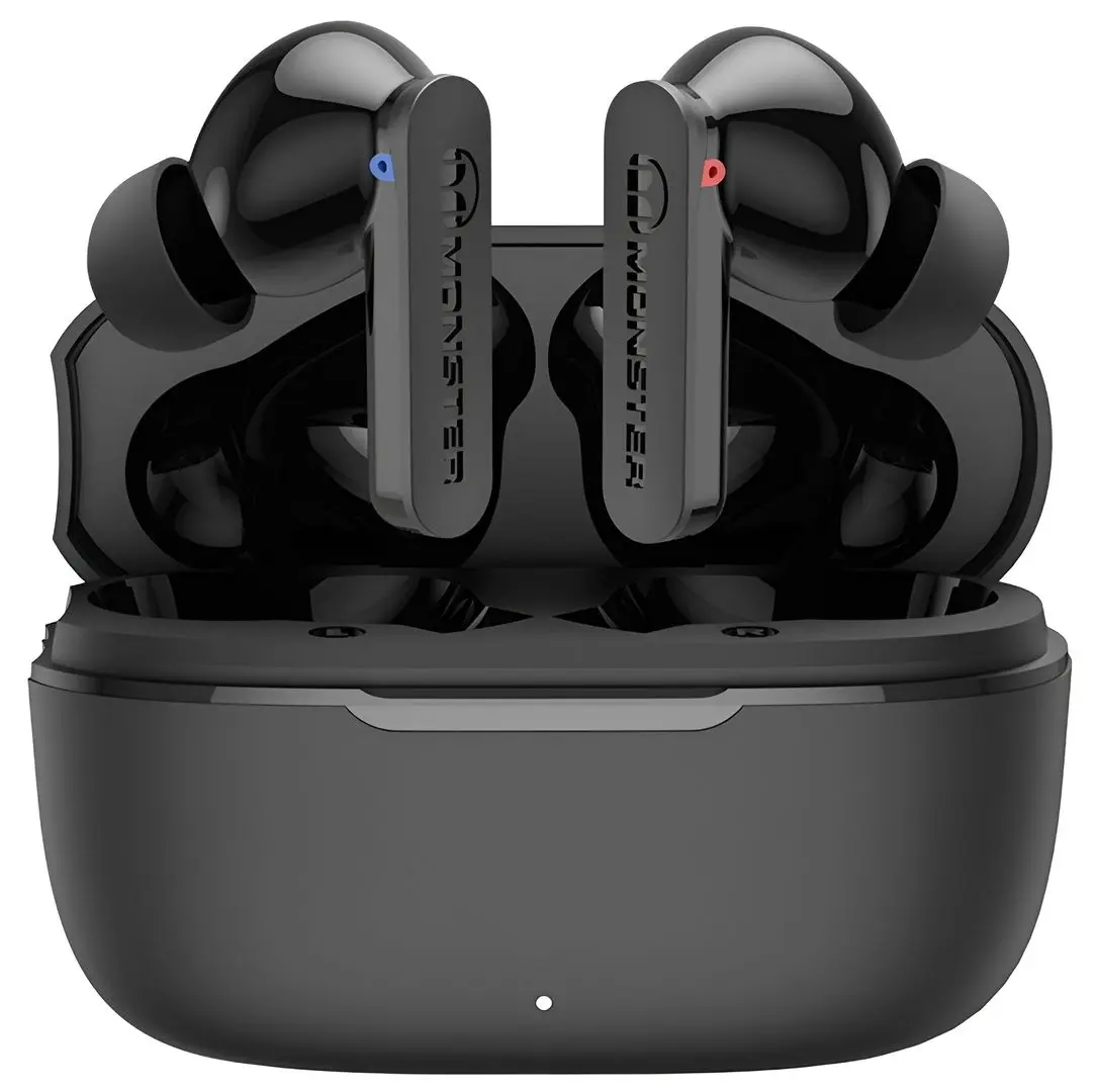 Casti fara fir Monster N-Lite Clear Talk (Black)