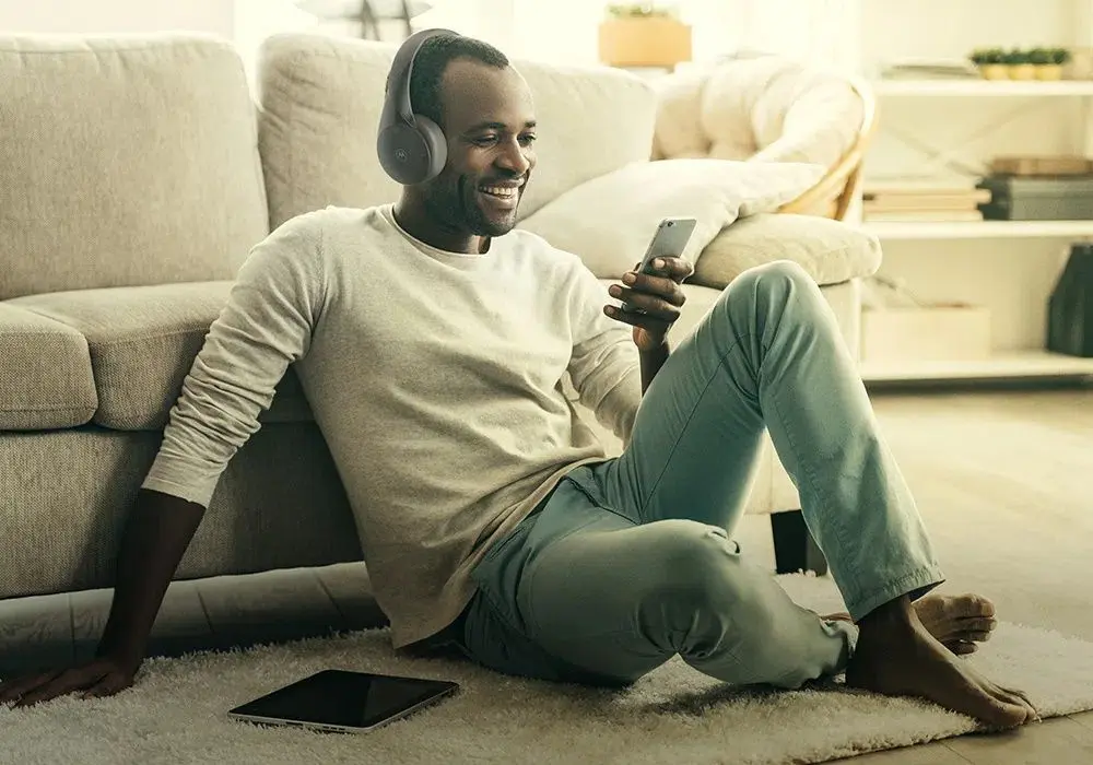 Casti fara fir Motorola Moto XT500 (Jet Black)