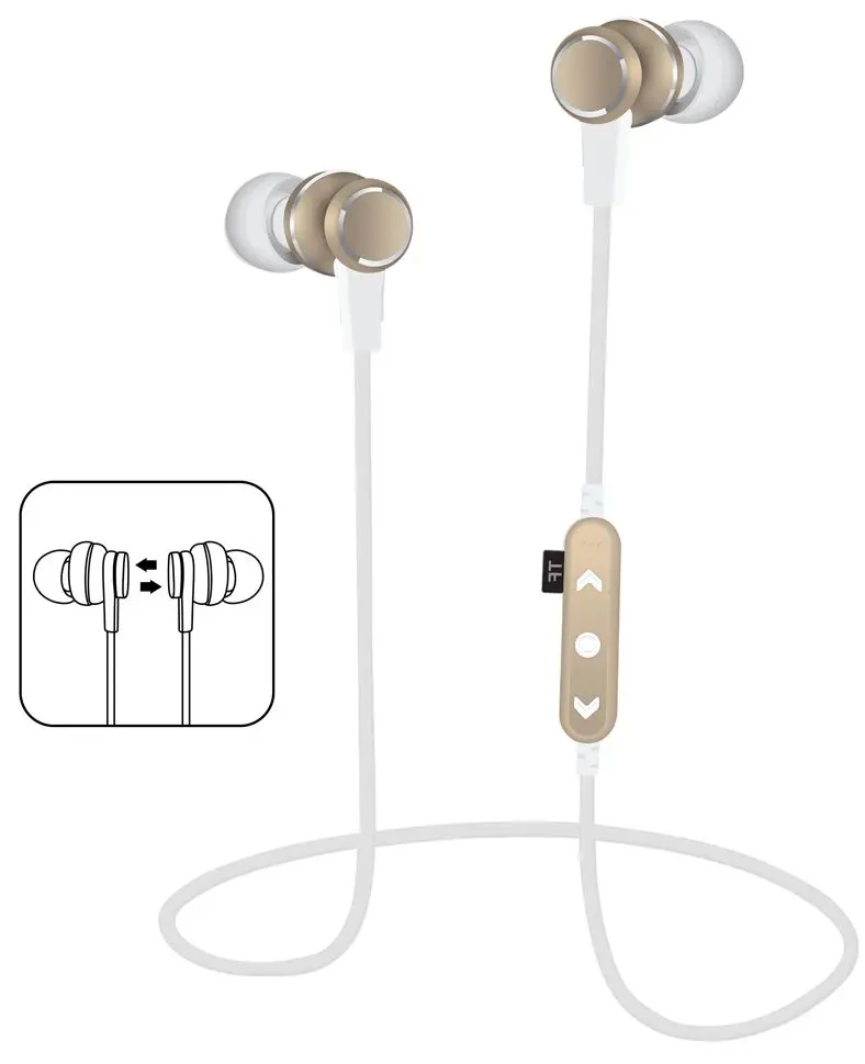 Casti fara fir MS-T12 (White/Gold) - 2