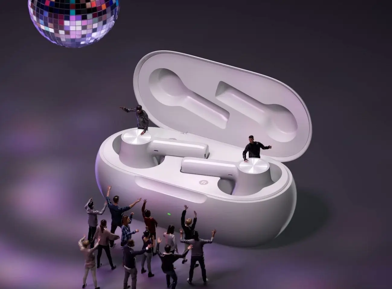 Casti fara fir OnePlus Buds Z2 (Pearl White)