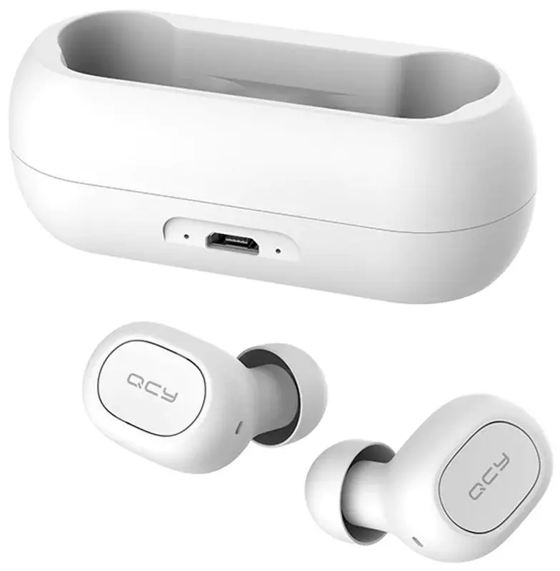 Casti fara fir QCY T1C (White)