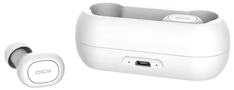 Casti fara fir QCY T1C (White)