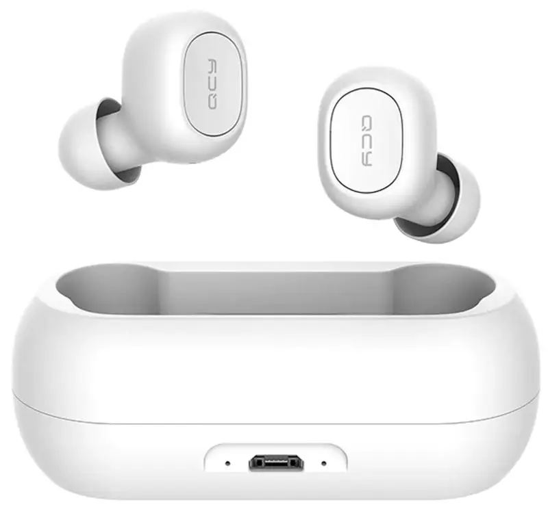 Casti fara fir QCY T1C (White)