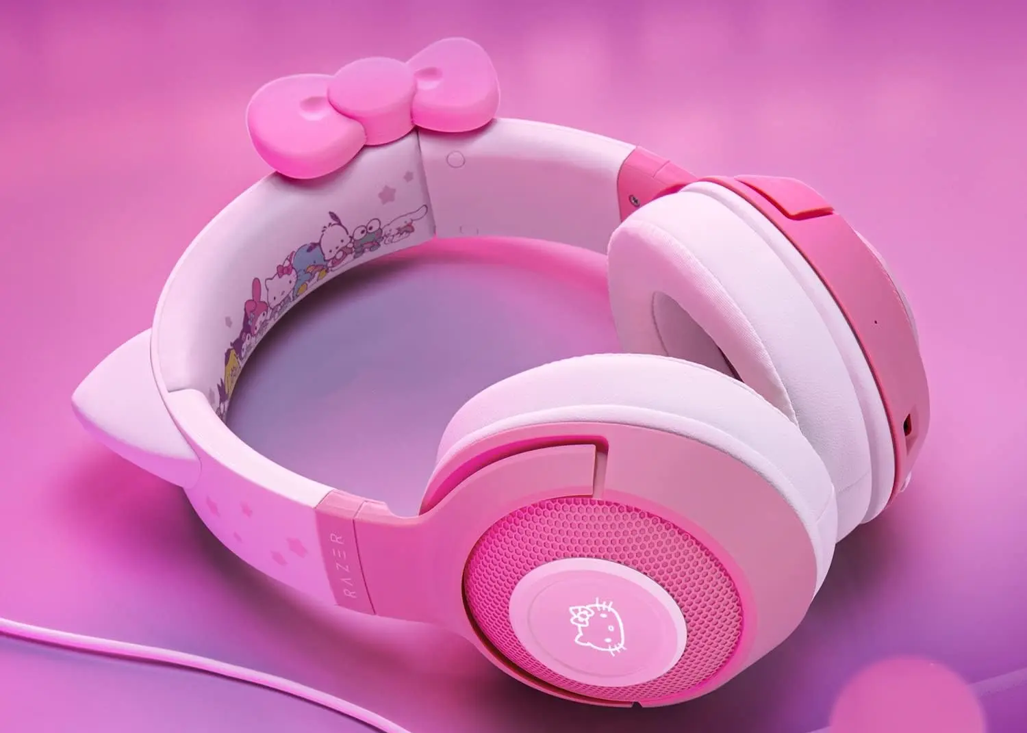 Casti fara fir Razer Kraken BT Hello Kitty ED (Pink/White)