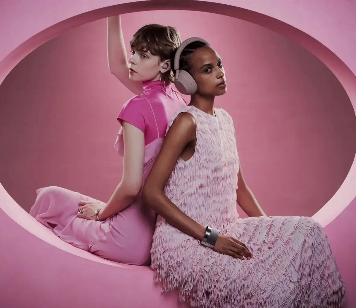 Casti fara fir Sony WH-1000XM5P (Smoky Pink)