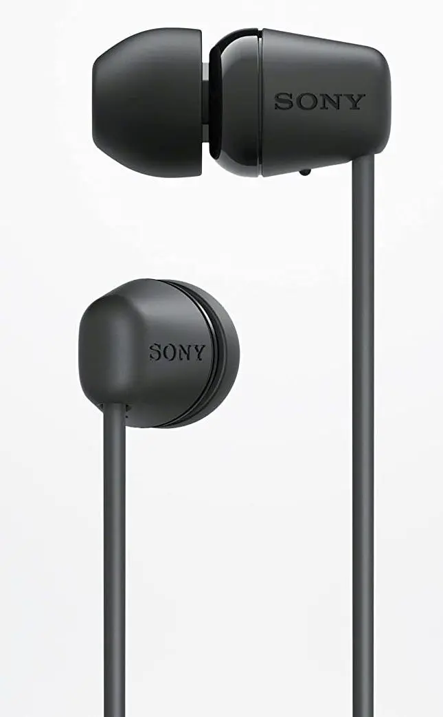Casti fara fir Sony WI-C100 (Black) - 2