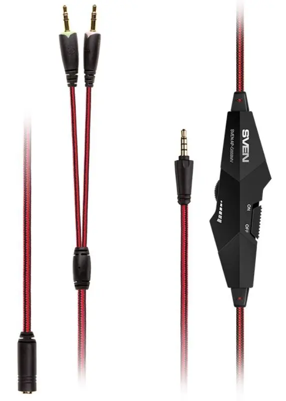 Casti Sven AP-G888MV (Black/Red)