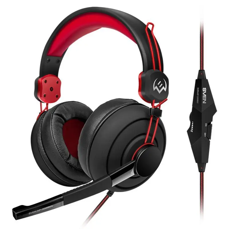 Casti Sven AP-G888MV (Black/Red)