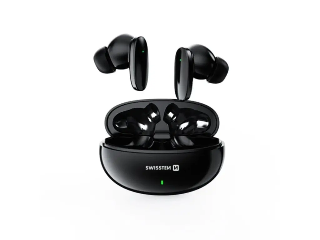 Casti fara fir Swissten Sonic (Black)