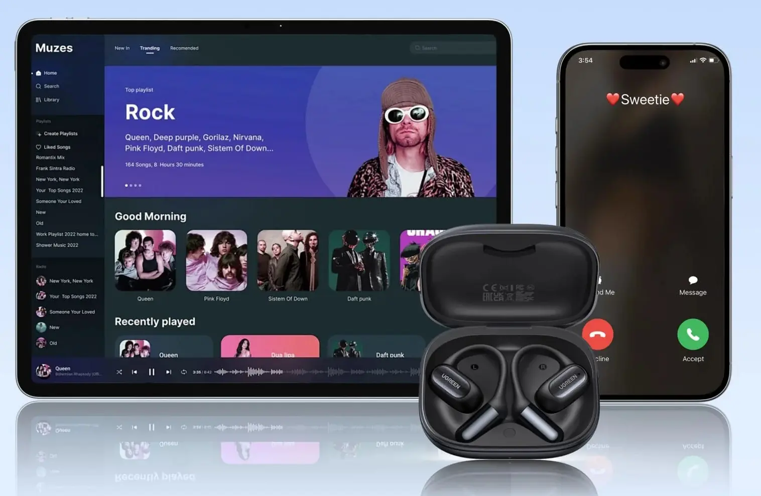 Беспроводные наушники Ugreen FitBuds WS213 (Black) - 3