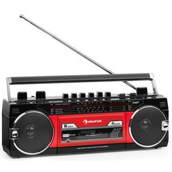 Casetofon radio Auna Duke MKII (Black/Red)