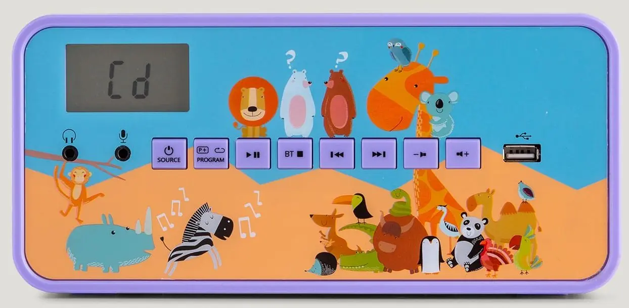 CD player Auna Kidsbox Zoo Boombox (Purple) - 3