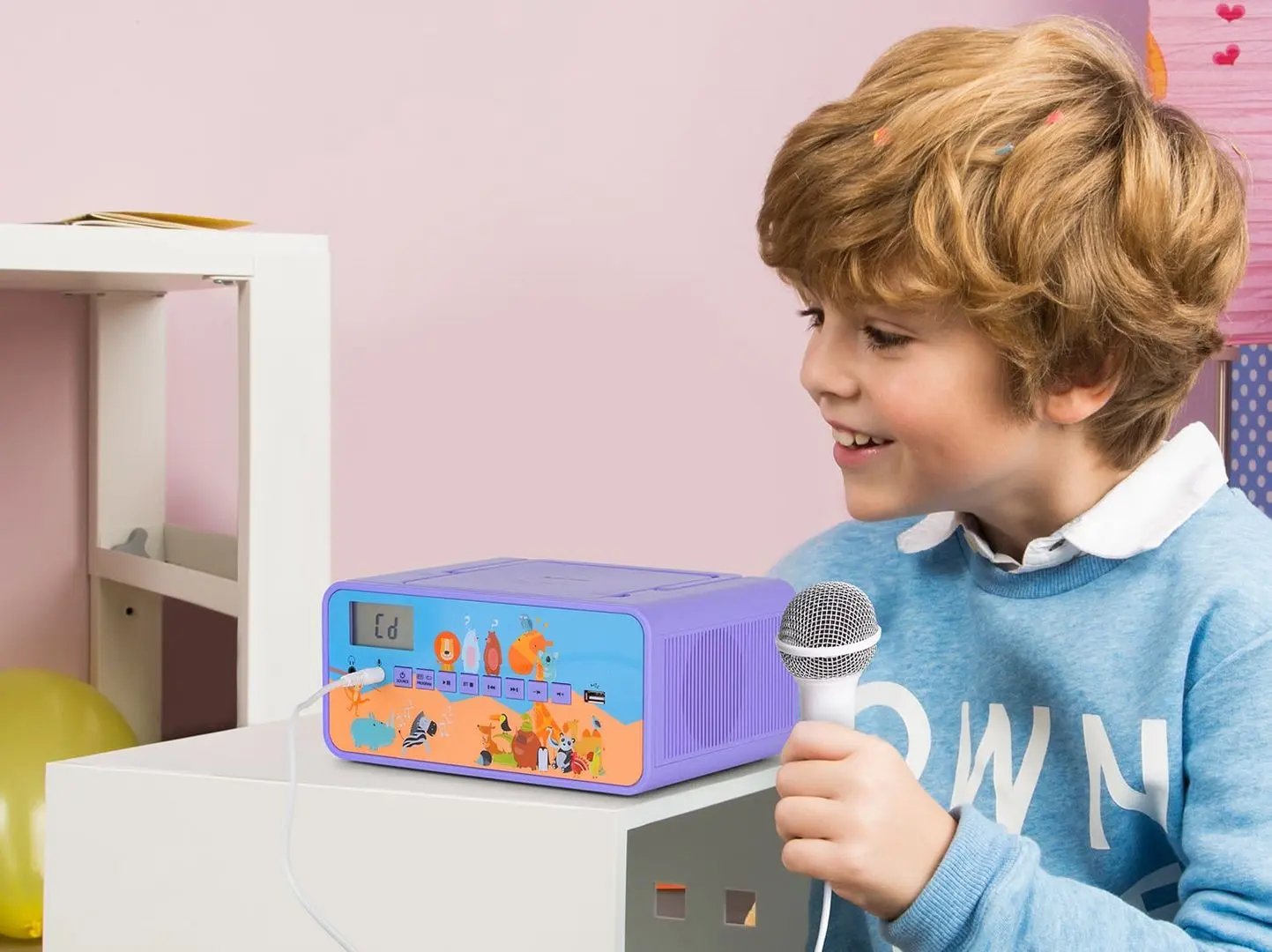 CD player Auna Kidsbox Zoo Boombox (Purple) - 5