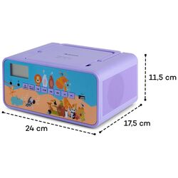 CD player Auna Kidsbox Zoo Boombox (Purple) Thumb