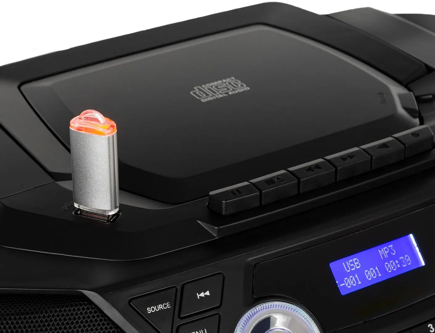 Магнитола Auna Roadie 2K Boombox (Black) - 3