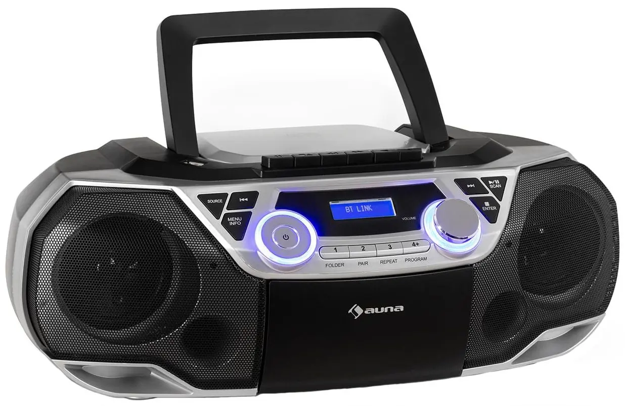 Магнитола Auna Roadie 2K Boombox (Silver)