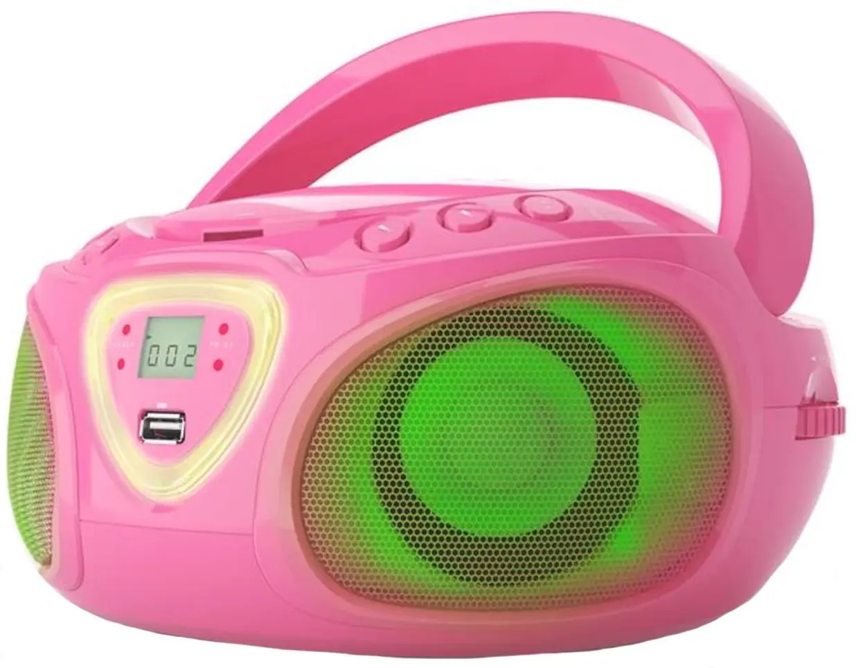 Магнитола Auna Roadie CD Boombox (Pink) - 9