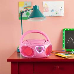 Магнитола Auna Roadie CD Boombox (Pink) Thumb