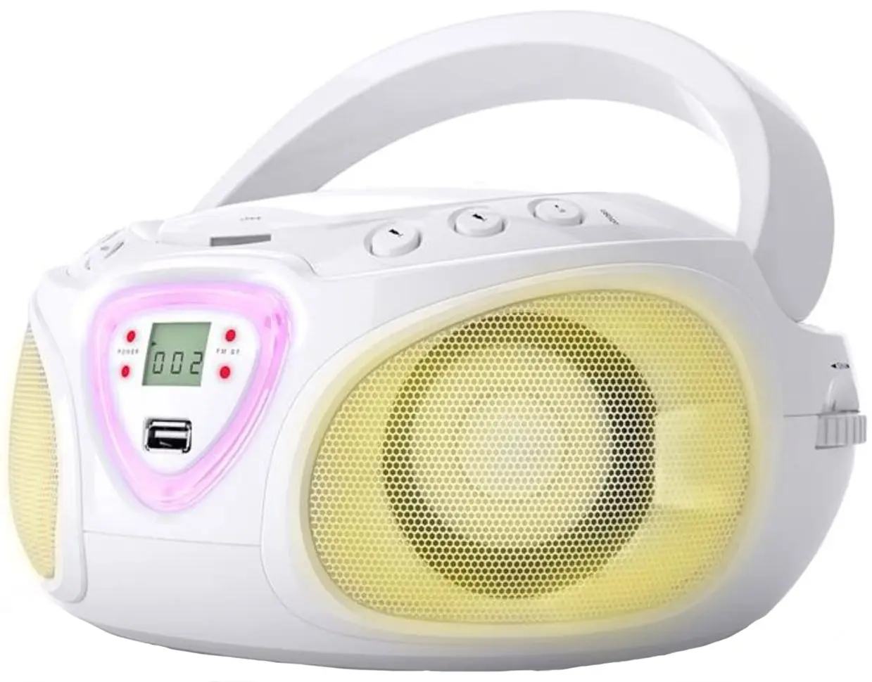 Магнитола Auna Roadie CD Boombox (White) - 4