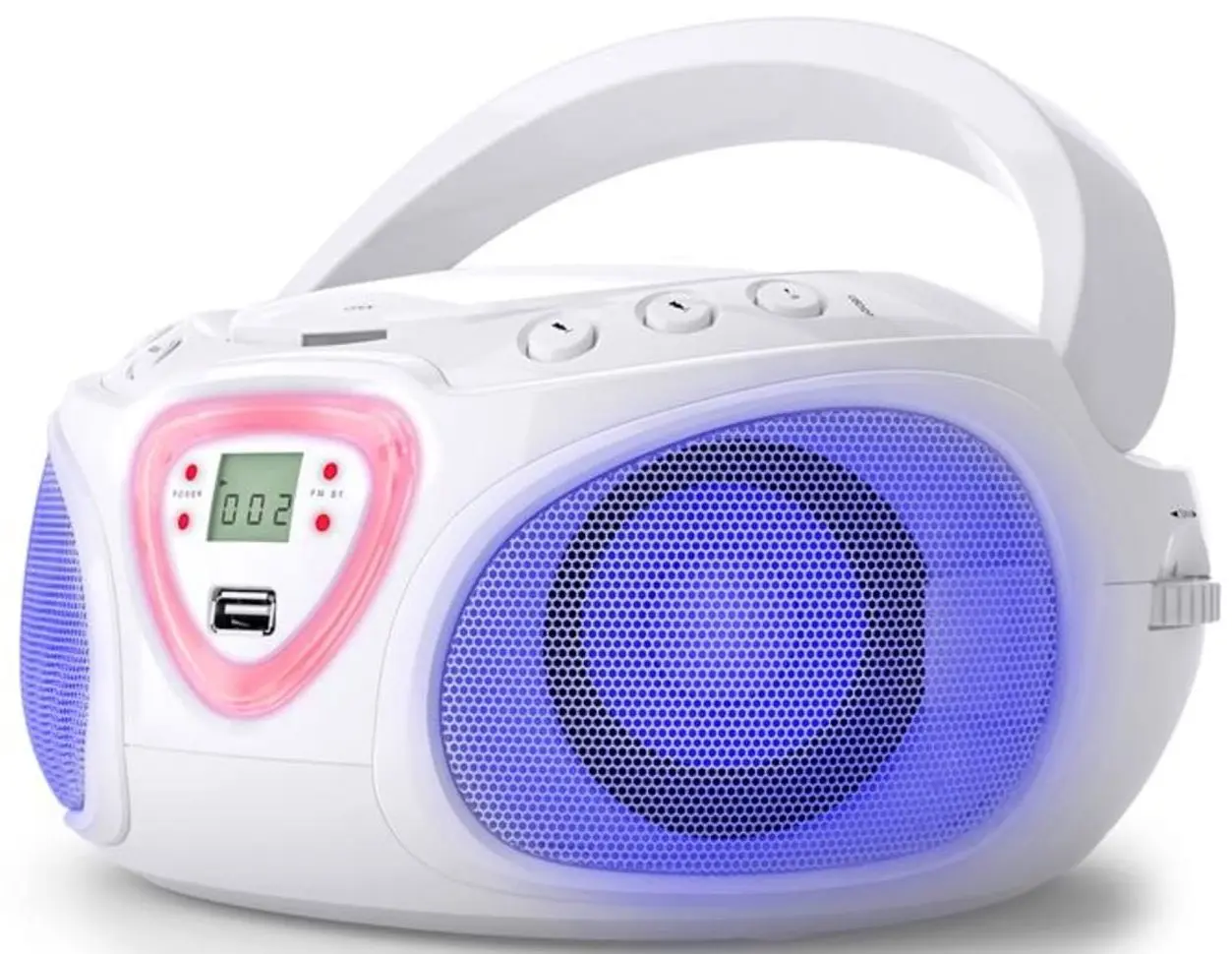 Магнитола Auna Roadie CD Boombox (White) - 5
