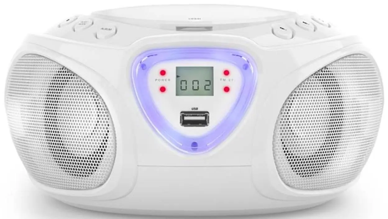Магнитола Auna Roadie CD Boombox (White)