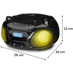 Магнитола Auna Roadie Sing CD Boombox (Black) Thumb