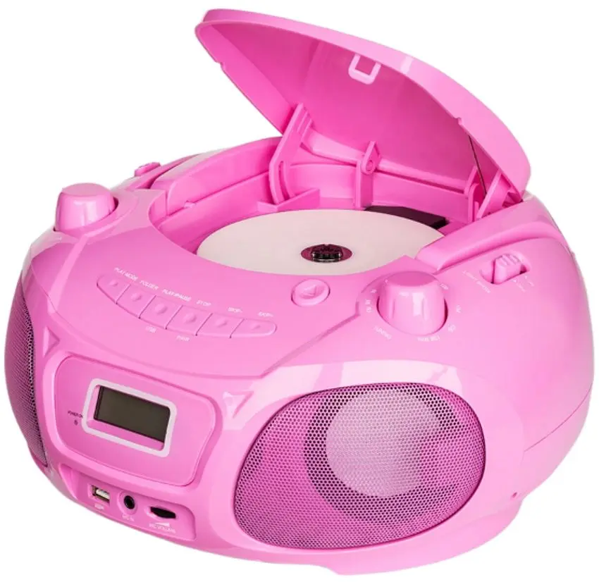 Магнитола Auna Roadie Sing CD Boombox (Pink) - 2