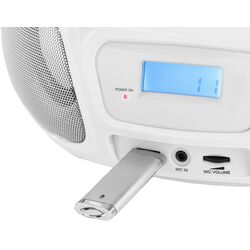 Магнитола Auna Roadie Sing CD Boombox (White) Thumb
