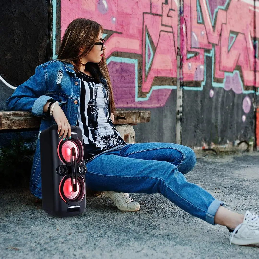 Портативная акустическая система Auna Bazzter (Black) - 7