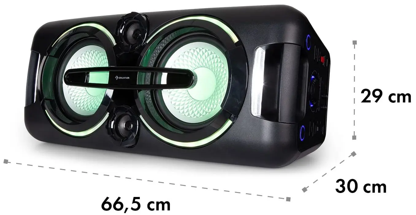 Портативная акустическая система Auna Bazzter (Black) - 8