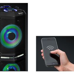 Портативная акустическая система Auna Clubmaster TripleBeat (Black) Thumb