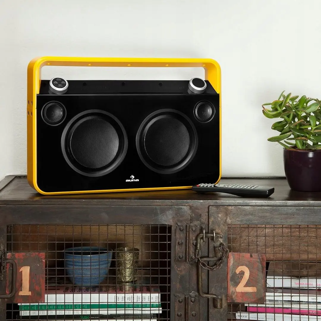 Radio portabil Auna Bebop Ghettoblaster (Yellow) - 9