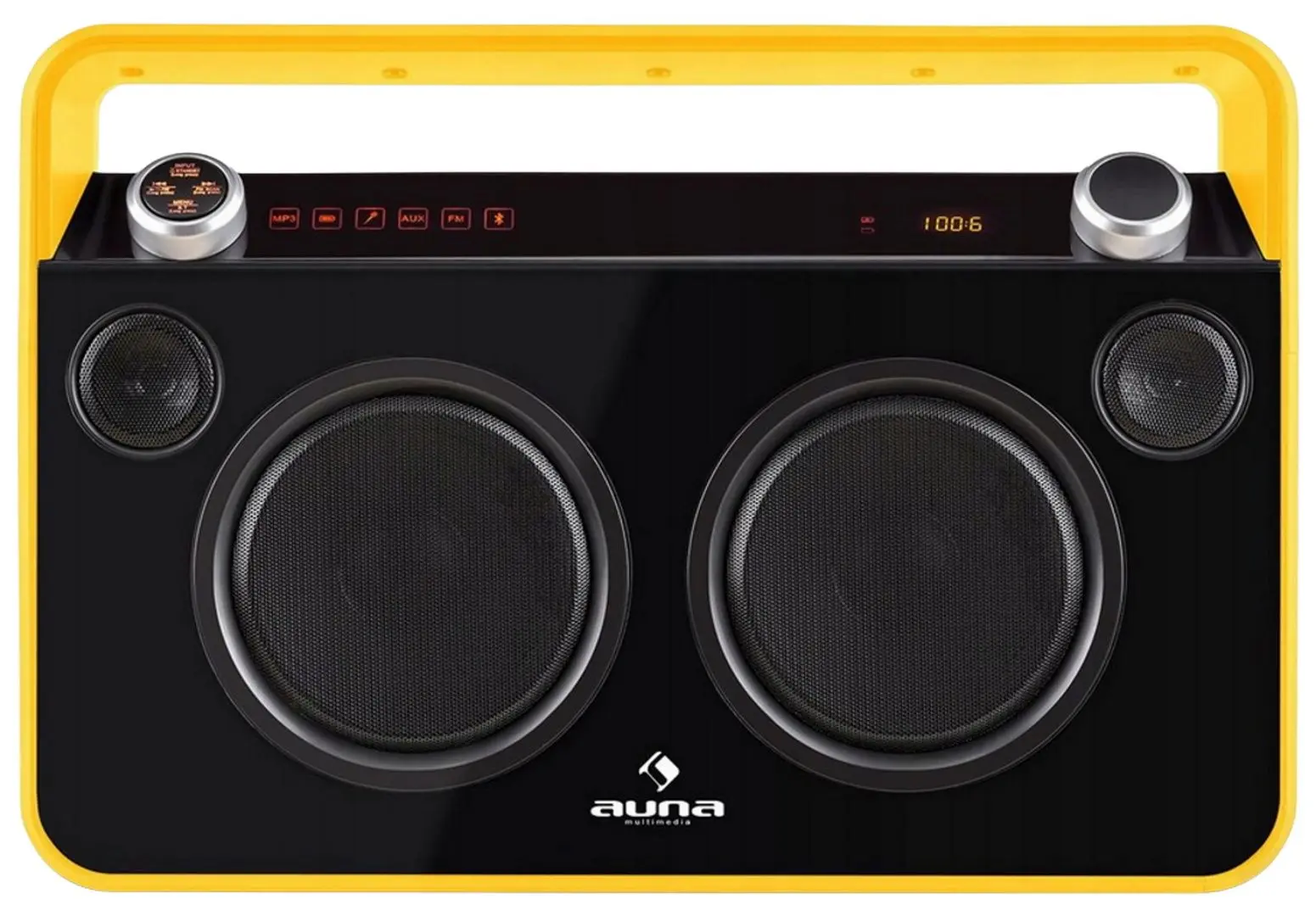 Radio portabil Auna Bebop Ghettoblaster (Yellow)