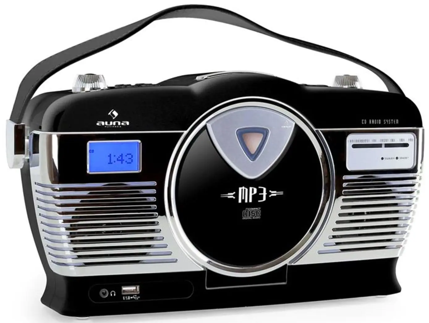 Radio portabil Auna RCD-70 (Black) - 2