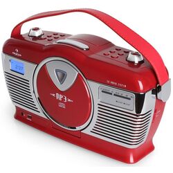 Портативный радиоприемник Auna RCD-70 (Red) Thumb