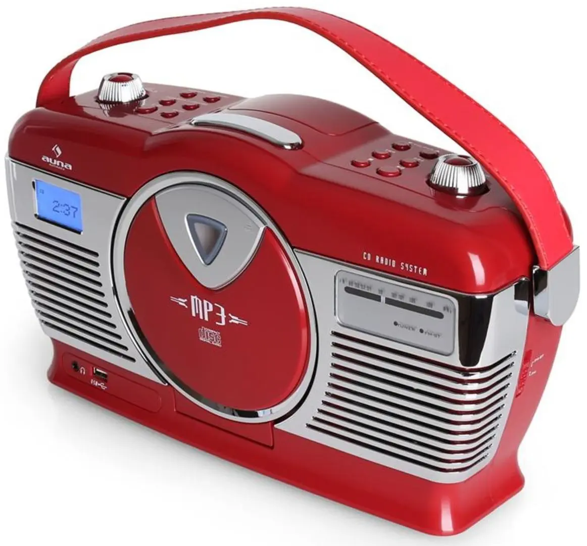 Портативный радиоприемник Auna RCD-70 (Red) - 2