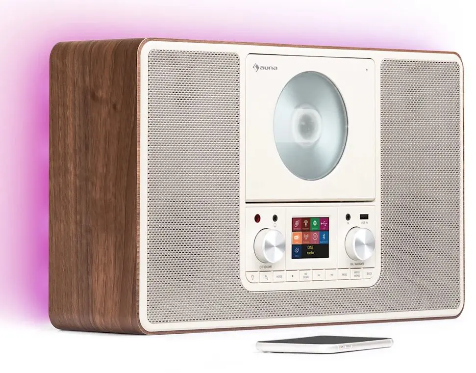 Портативный радиоприемник Auna Scala VCD-IR (Walnut) - 2