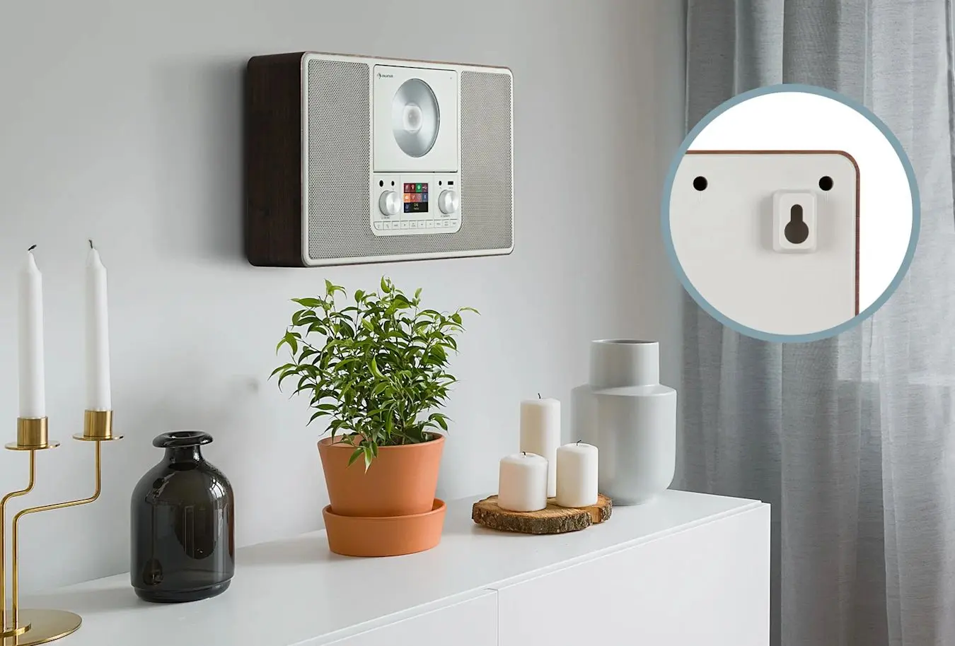 Radio portabil Auna Scala VCD (Walnut) - 7