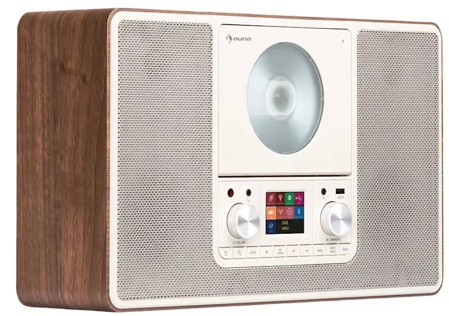 Radio portabil Auna Scala VCD (Walnut)