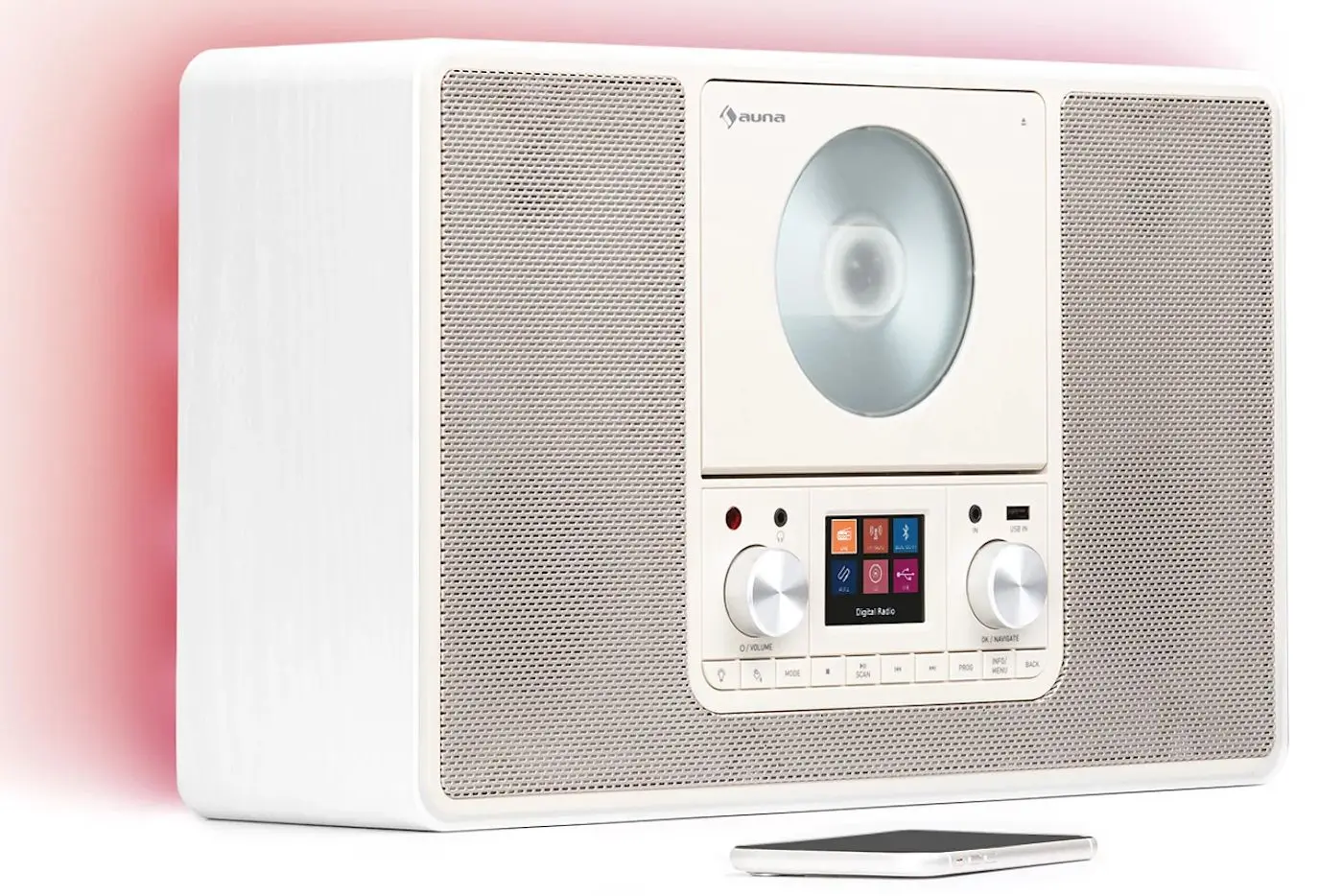 Портативный радиоприемник Auna Scala VCD (White) - 2