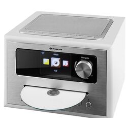 Radio portabil Auna Silver Star CD Cube (White/Silver) Thumb