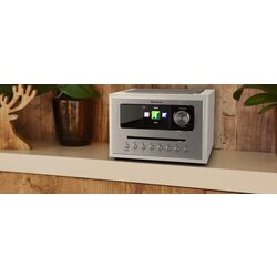 Radio portabil Auna Silver Star CD Cube (White/Silver) Thumb