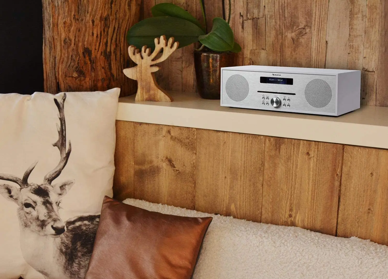 Radio Auna Silver Star CD-DAB (White/Silver) - 2